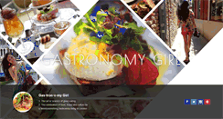 Desktop Screenshot of gastronomygirl.com